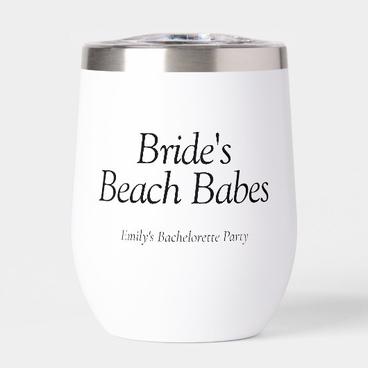 Bride's Beach Babes Quote Bachelorette (Voorkant)