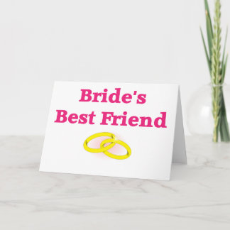 Bride's beste vriend kaart