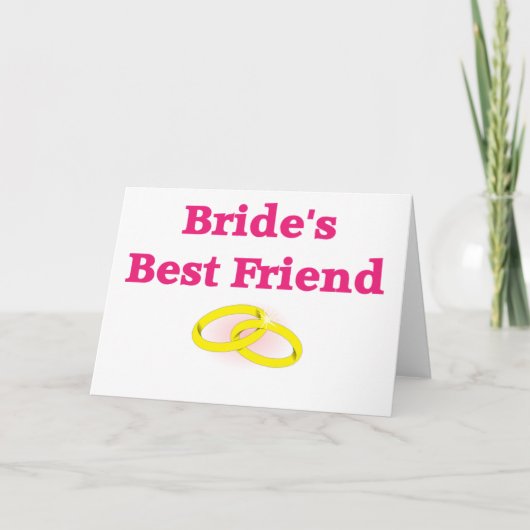 Bride's beste vriend kaart (Voorkant)