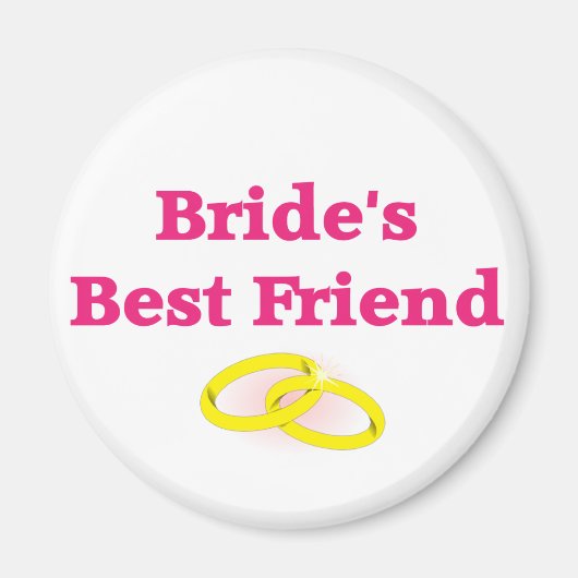 Bride's beste vriend magneet (Voorkant)