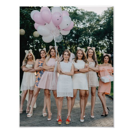 Bride's Besties Wedding Bridesmaids DY Foto toevoe Afdruk (Voorkant)
