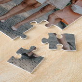 Bride's Besties Wedding Bridesmaids DY Foto toevoe Legpuzzel (Zijkant)