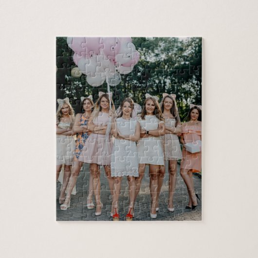 Bride's Besties Wedding Bridesmaids DY Foto toevoe Legpuzzel (Verticaal)