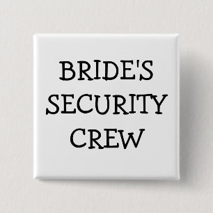 Brides-beveiligingsploeg Vierkante Button 5,1 Cm