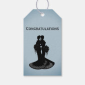 Brides Blue Wedding Cadeaulabel (Voorkant)