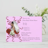 Bride's Bouquet Vrijgezellenfeest Favors Kaart (Staand voorkant)