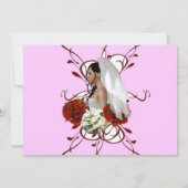 Bride's Bouquet Vrijgezellenfeest Favors Kaart (Achterkant)