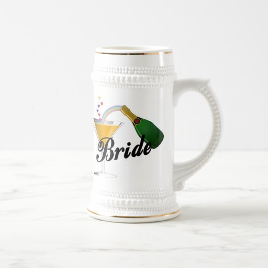 Brides Champagne Toast Bierpul (Rechts)