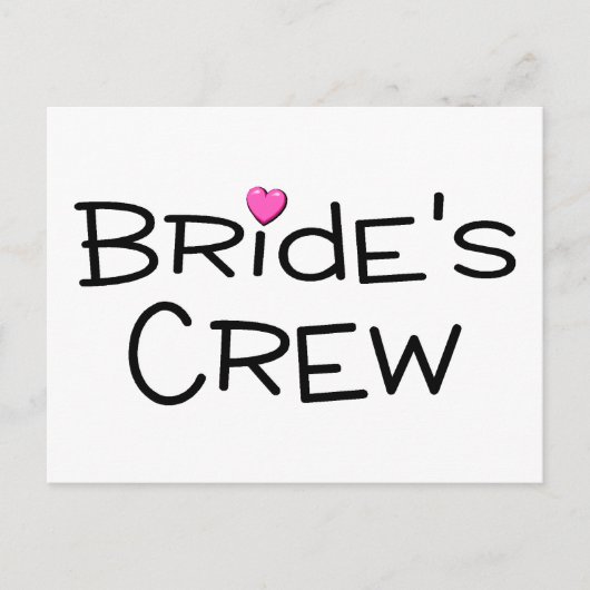 Brides Crew Briefkaart (Voorkant)