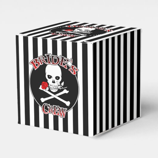Bride's Crew Favor Box Bedankdoosjes (Voorkant Zijde)