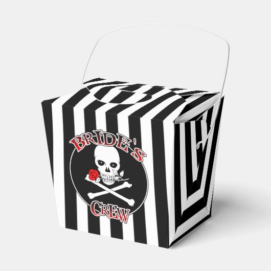 Bride's Crew Favor Box Bedankdoosjes (Voorkant Zijde)