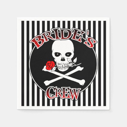 Bride's Crew Paper Napkins Servetten (Voorkant)