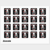 Bride's Crew Vierkante Sticker (Vel)