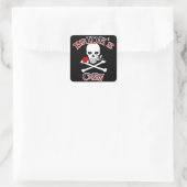 Bride's Crew Vierkante Sticker (Tas)