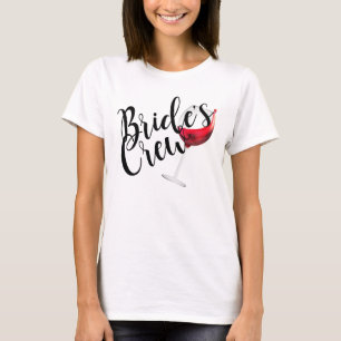 Bride's Crew Wine Bridesmaid T-shirt