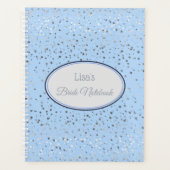 Brides Custom Wedding Planner Notitieboek-Aqua Blu (Voorkant)