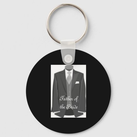 Brides Dad Key Ring Vader van de Bride Sleutelhang Sleutelhanger (Voorkant)