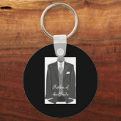 Brides Dad Key Ring Vader van de Bride Sleutelhang Sleutelhanger (Voorkant)