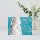 Bride's Dank u kaart (Staand voorkant)