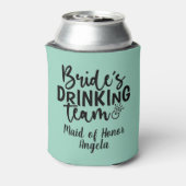 Bride's Drink Team Party Crew Statement Graphic Blikjeskoeler (Blikje Achterkant)