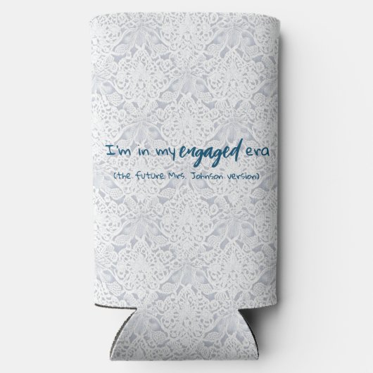 Bride's Engaged Era Future Mrs Seltzer Blikjeskoeler (Achterkant)