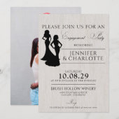 Brides Engagement Party Kaart (Voorkant / Achterkant)