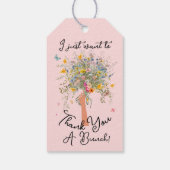 Bride's enorme Wildflower boeket Vrijgezellenfeest Cadeaulabel (Achterkant)