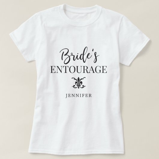 Bride's Entourage | Bridesmaids T-shirt (Design voorkant)
