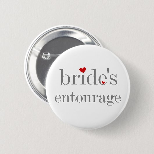 Bride's Entourage Button (Voorkant /achterkant)