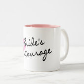 Brides Entourage Lips Tweekleurige Koffiemok (Voorkant rechts)