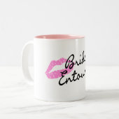 Brides Entourage Lips Tweekleurige Koffiemok (Voorkant links)
