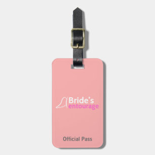 Bride's Entourage met Angel Wings Bagagelabel