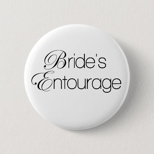 Bride's Entourage Ronde Button 5,7 Cm (Voorkant)