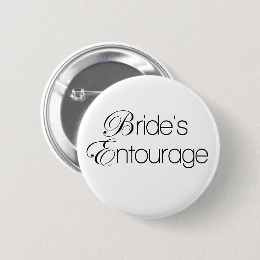 Bride's Entourage Ronde Button 5,7 Cm (Voorkant /achterkant)