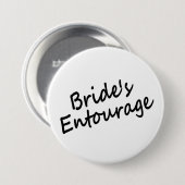 Bride's Entourage Ronde Button 7,6 Cm (Voorkant /achterkant)