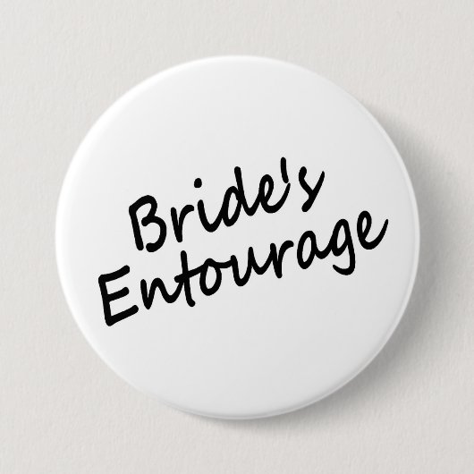Bride's Entourage Ronde Button 7,6 Cm (Voorkant)