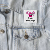 Brides Entourage Square Button (WHITE) (In situ)