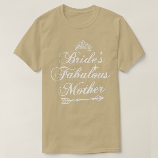 Brides Fabulous Moeder Couples Funny Wedding Party T-shirt (Design voorkant)