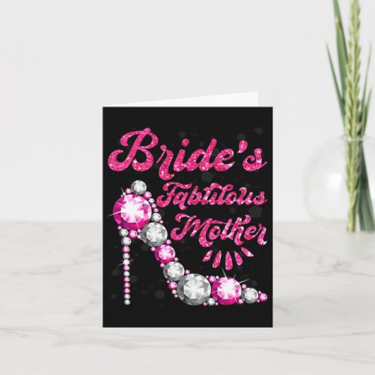 Bride's Fabulous Moeder Happy Wedding Marry Vintag Kaart (Voorkant)