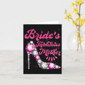 Bride's Fabulous Moeder Happy Wedding Marry Vintag Kaart (Gele Bloem)