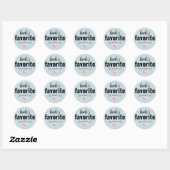 Bride's favoriete bruiloft Favor Ronde Sticker (Vel)