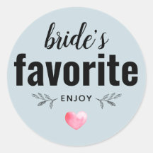Bride's favoriete bruiloft Favor
