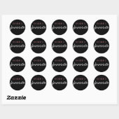 Bride's favoriete Sticker Wedding Roos Gold Black (Vel)