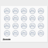 "Bride's Favorite" Wedding Favor Sticker - marine (Vel)