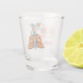 Bride's Final Show Art Deco Showgirl Bachelorette Shot Glas (Achterkant)