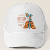 Bride's Final Show Art Deco Showgirl Bachelorette Trucker Pet (Voorkant)