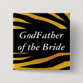 Brides GodFather Vierkante Button 5,1 Cm (Voorkant)