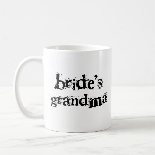 Bride's Grandma Black Text Koffiemok (Links)