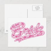 Bride's Hawaiian Flower Briefkaart (Voorkant / Achterkant)