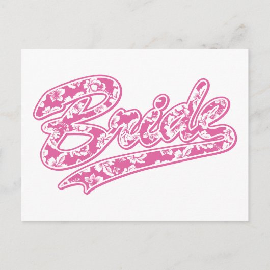 Bride's Hawaiian Flower Briefkaart (Voorkant)